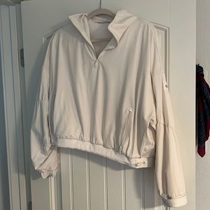 Alo half zip wind breaker with fleece lining
